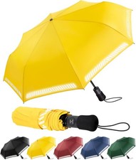 Regenschirm Sturmfest Kompakter Taschenschirm Automatik Winddicht 8 Rippen