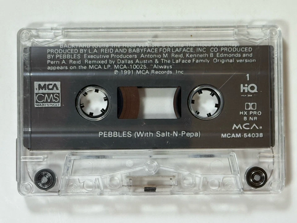 Pebbles With Salt N Pepa Backyard Maxi Single (Cassette Tape, 1991) MCA Records - Image 4 of 4