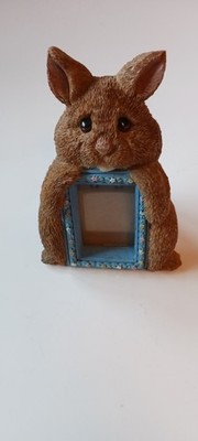 Resin Brown Bunny Rabbit-shaped Picture Frame Easter Spring