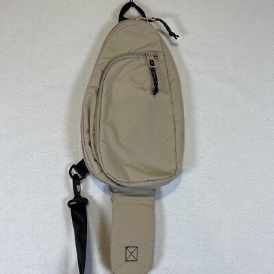 Puma Evercat Myriad Women's Slingback Crossbody Bag Light Beige Zipper Pockets