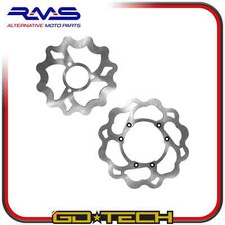 COPPIA DISCHI FRENO MARGHERITA 220mm 250mm HM VENT CRE BAJA DERAPAGE SIX 50 125