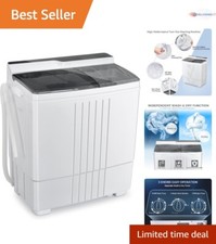 Portable Twin Tub Washer Dryer Combo 21lbs Ca...