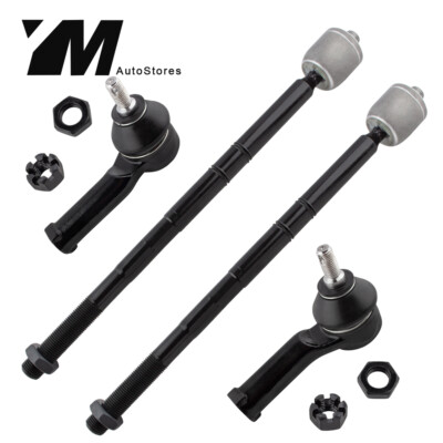 4Pc Front Lh&Rh Tie Rod Kit For Ford Contour 1997-2000 Mercury Cougar 1999-2002