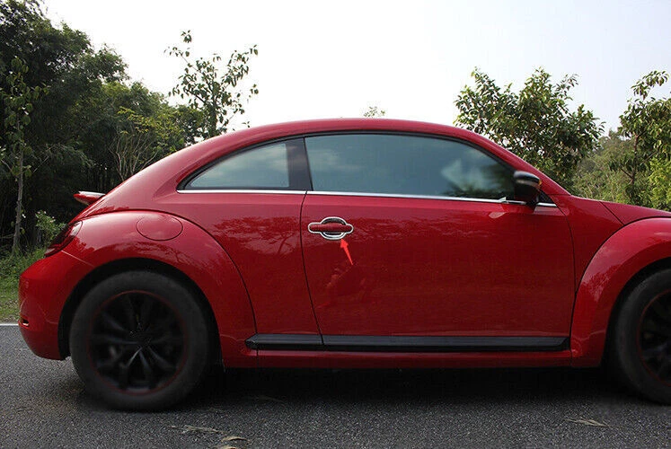 Cubierta exterior de puerta lateral/tazón 13-19 plata titanio para Volkswagen Beetle Foto 2 de 4