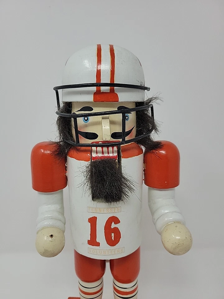 Figura Cascanueces Casero Peyton Manning Madera Voluntarios Tennessee 12" Foto 2 de 4