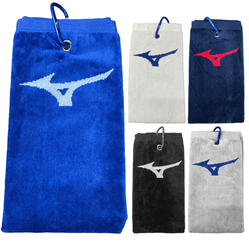MIZUNO TRIFOLD RB GOLF TOWEL / 16″ x 24″ / ALL COLOURS / NEW 2024