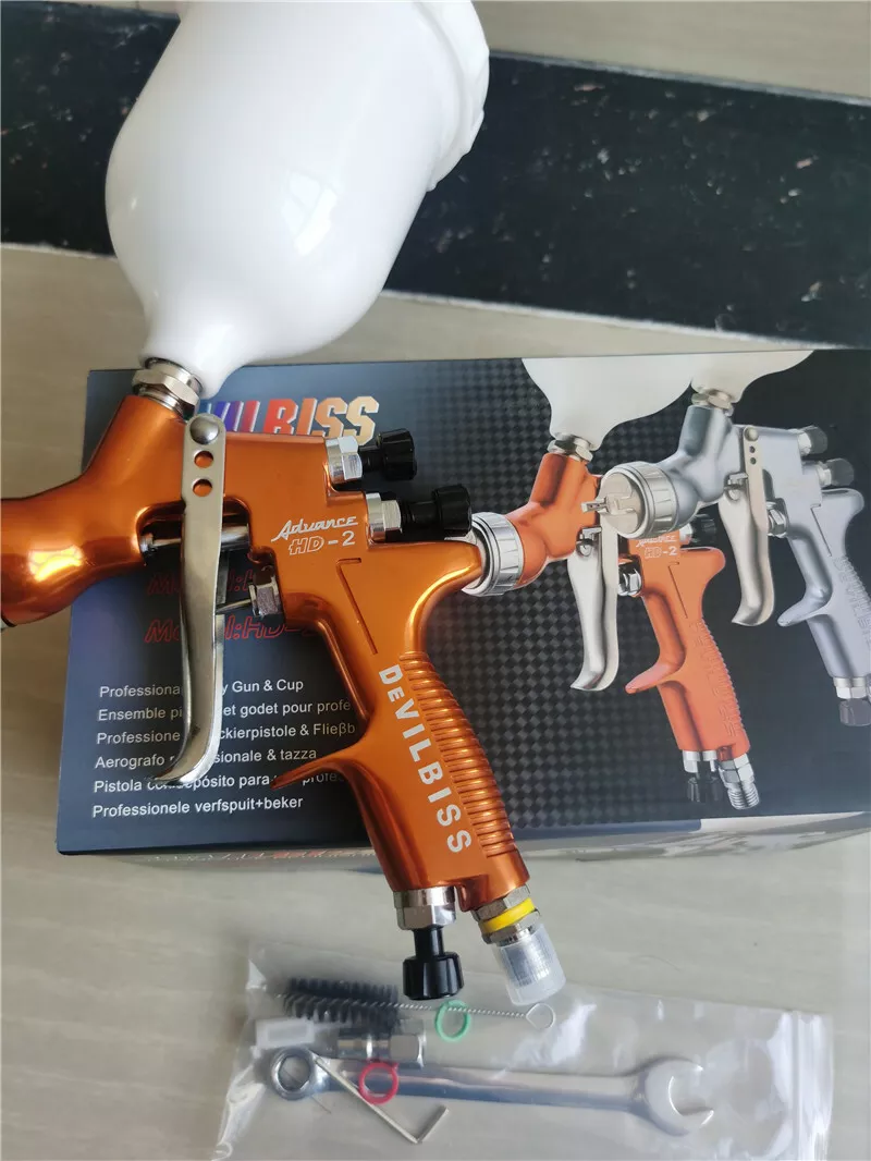 DeVilbiss HD 2 Spray gun Auto Painting Priming Kit 13mm tip spray tools paint