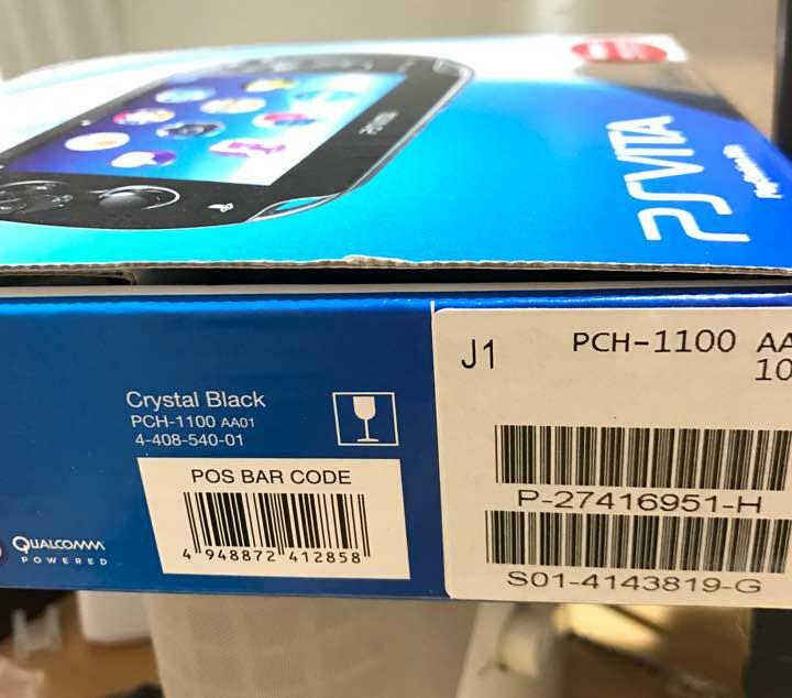 SONY PlayStationVITA 本体  PCH-1100 AB01 Sony PS Vita PCH-1100 Black Handheld Console 3G/Wi-Fi #G4