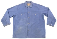 Rare Vintage LEVI’S STRAUSS Original Riveted Button Denim Jean Jacket 2000s Blue