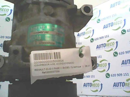 8200037058 klimakompressor RENAULT CLIO II FASE B CB0 DYNAMIQUE 2001 500894