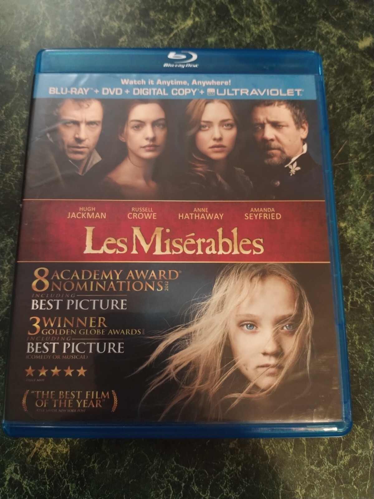Les Miserables - Blu-Ray Hugh Jackman - Russell Crowe - Anne Hathaway