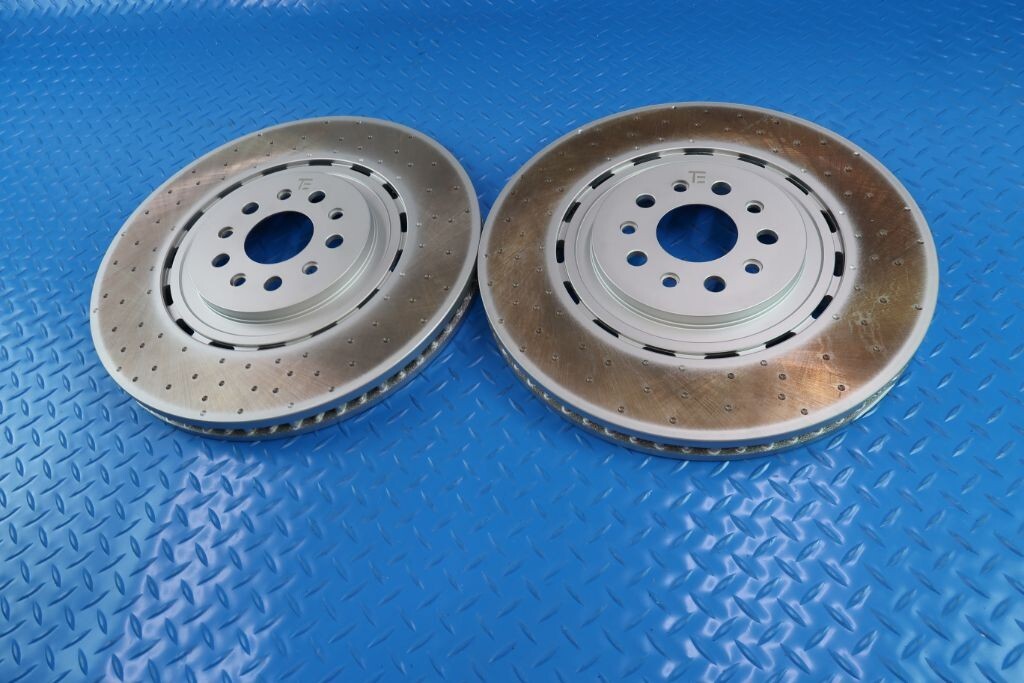 Maserati Levante S Trofeo front brake disc dimpled rotors TopEuro #12017