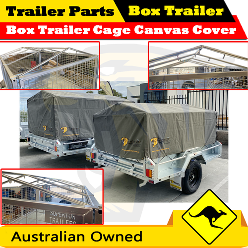 Superior 7X5 TRAILER CAGE CANVAS COVER (900mm) eBay