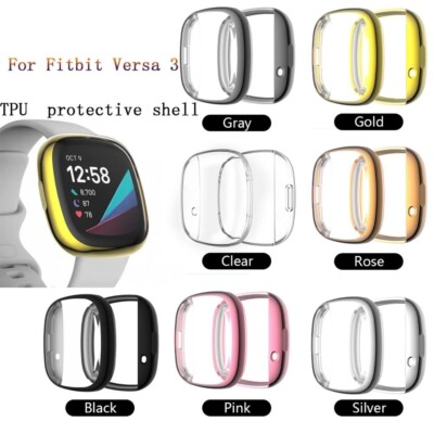 TPU Schutzhülle Für Fitbit Versa 3 / Sense Full Case Schutz Bumper Hülle