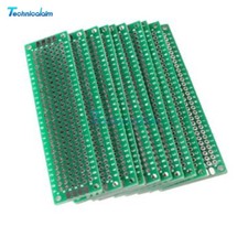 10PCS Double Side Universal 2x8cm Prototype PCB Bread Board Tinned 20x80mm-