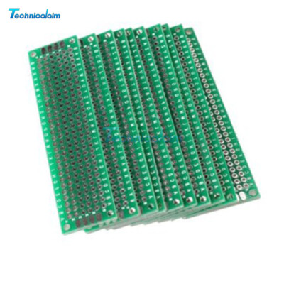 10PCS Double Side Universal 2x8cm Prototype PCB Bread board Tinned 20x80mm
