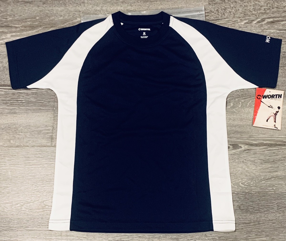 Worth Sports Navy Blue & White Jersey Shirt- Size: Youth Medium | eBay 