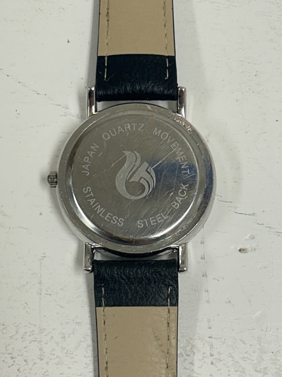 DIAMOND FLAME WATCH QUARTZ GENUINE LEATHER Black Silver RARE NEW DIAMOND FLAME WATCH QUARTZ GENUINE LEATHER | eBay main image 4