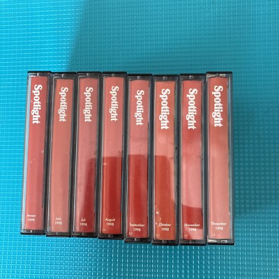 8 x Spotlight Kassetten aus dem Jahr 1998/99 