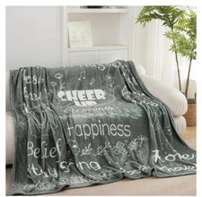 Get Well Soon Blanket - Healing Blanket with Inspirational Words Sz Twin