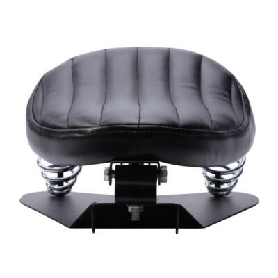 Molle Sella Moto Bobber In Acciaio Inossidabile - Set Con Staffa, Nero - Foto 2