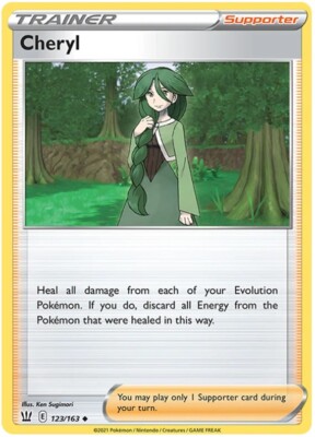 Cheryl Pokemon TCG Trainer Card 123/163 | eBay