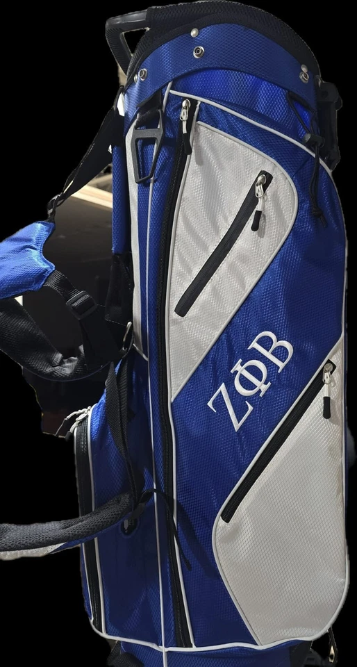 BOLSAS DE GOLF ZETA PHI BETA, BOLSA DE GOLF ZETA HERMANTY, BOLSA DE GOLF GRIEGA AZUL Y BLANCA Foto 3 de 4