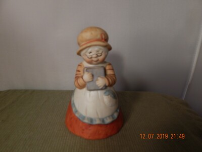1984 Cherish The Good Things Hershey's  Lady Figurine Bell