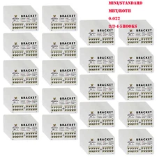 Dental Orthodontic Metal Brackets Braces Mini/Standard Roth/MBT 022 Slot Hooks