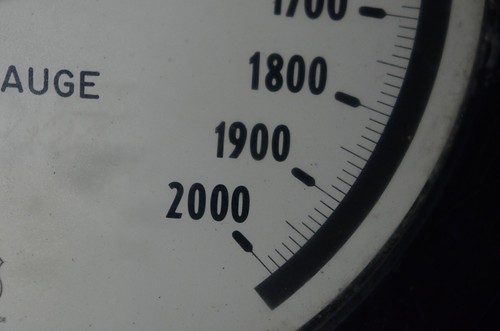 Vtg Ashcroft 2000 PSI Pressure Gauge Big 8” Face Steampunk Maxisafe Duragauge - Picture 7 of 12