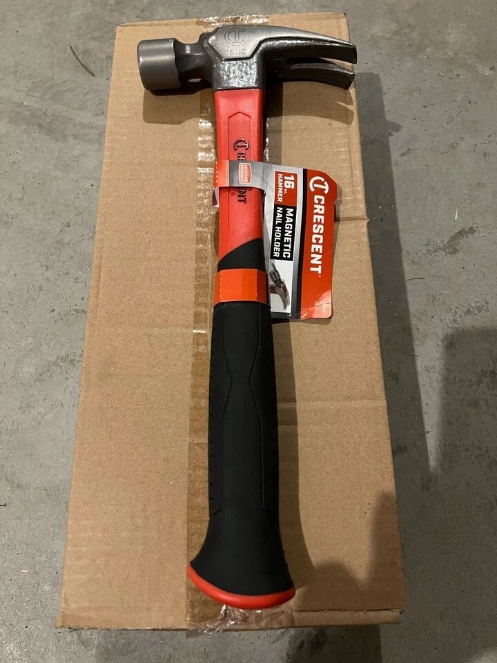 24 PIEZAS de Media Luna 16-oz Cara Pulida Cabeza de Acero Fibra de Vidrio Desgarrador Garra Martillo Foto 2 de 4