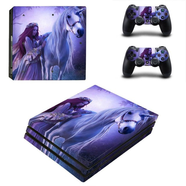 Unicorn Fantasy Art PS4 Pro Skin for PS4 Pro Console & 2 Controllers eBay