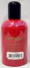 Mehron Liquid Makeup RED face Body Paint Pigment Water Based Creamy 4.5 oz/133mL