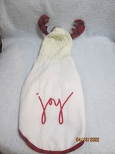 Dog Christmas Reindeer Outfit Size Small Fits Back Length Up To 12" New