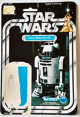 STAR WARS VINTAGE KENNER 1978 ARTOO-DETOO (R2-D2) w 12A CARD BACK