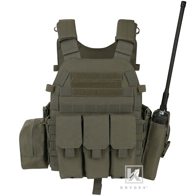 KRYDEX LBT-6094A Plate Carrier Tactical Body Vest & Mag Pouch