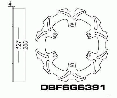 Front Brake Disc Husaberg FX650 FX650E 2001-2005 01-05 - Picture 3 of 4