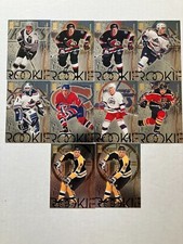 1995-'96 Donruss Elite Hockey Rookies Insert lot ( 10 )