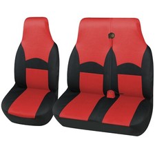 Deluxe Universal Ohio Black Red Fabric Van Seat Cover Protectors Set 21 Deluxe Universal Ohio Black Red Fabric Van Seat Cover Protectors Set 21
