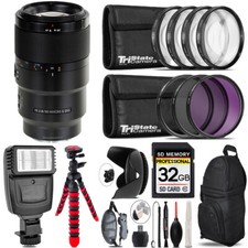 Sony FE 90mm f/2.8 Macro G OSS Lens  Flash  Tripod  More - 32GB Kit Kit