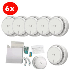 10 Year Life Smoke Alarm with Battery Smoke Detector & Fire Alarms Sensor Home