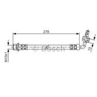 Bosch Bremsschlauch Bremsleitung Hinten Links FüR Toyota RAV 4 II I