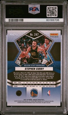 2021-22 Panini Mosaic Stephen Curry National Pride Orange