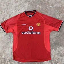 2000-2002 Manchester United Home Jersey (Authentic Jersey) M #18 Scholes