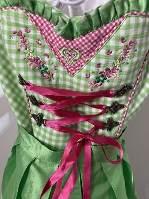 Trachten Dirndl 3 Teile mit Schürze und Bluse Stockerpoint 36 38 vom Feinsten