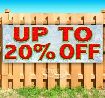 UP TO 20% OFF Advertising Vinyl Banner Flag Sign Many Sizes Available CHRISTMAS