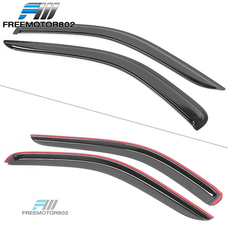 Ajuste 97-04 Dodge Dakota Regular Estándar Cabina Extendida Ventana Visera Lluvia Protector Solar Foto 2 de 4