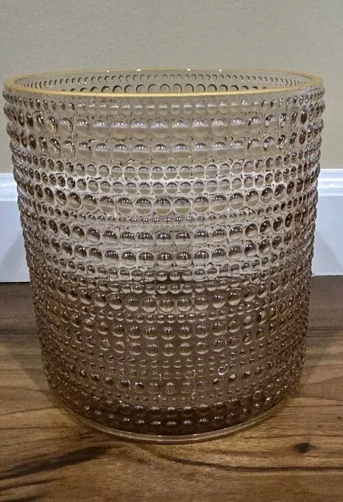 Large Pink hobnail Glass Vase