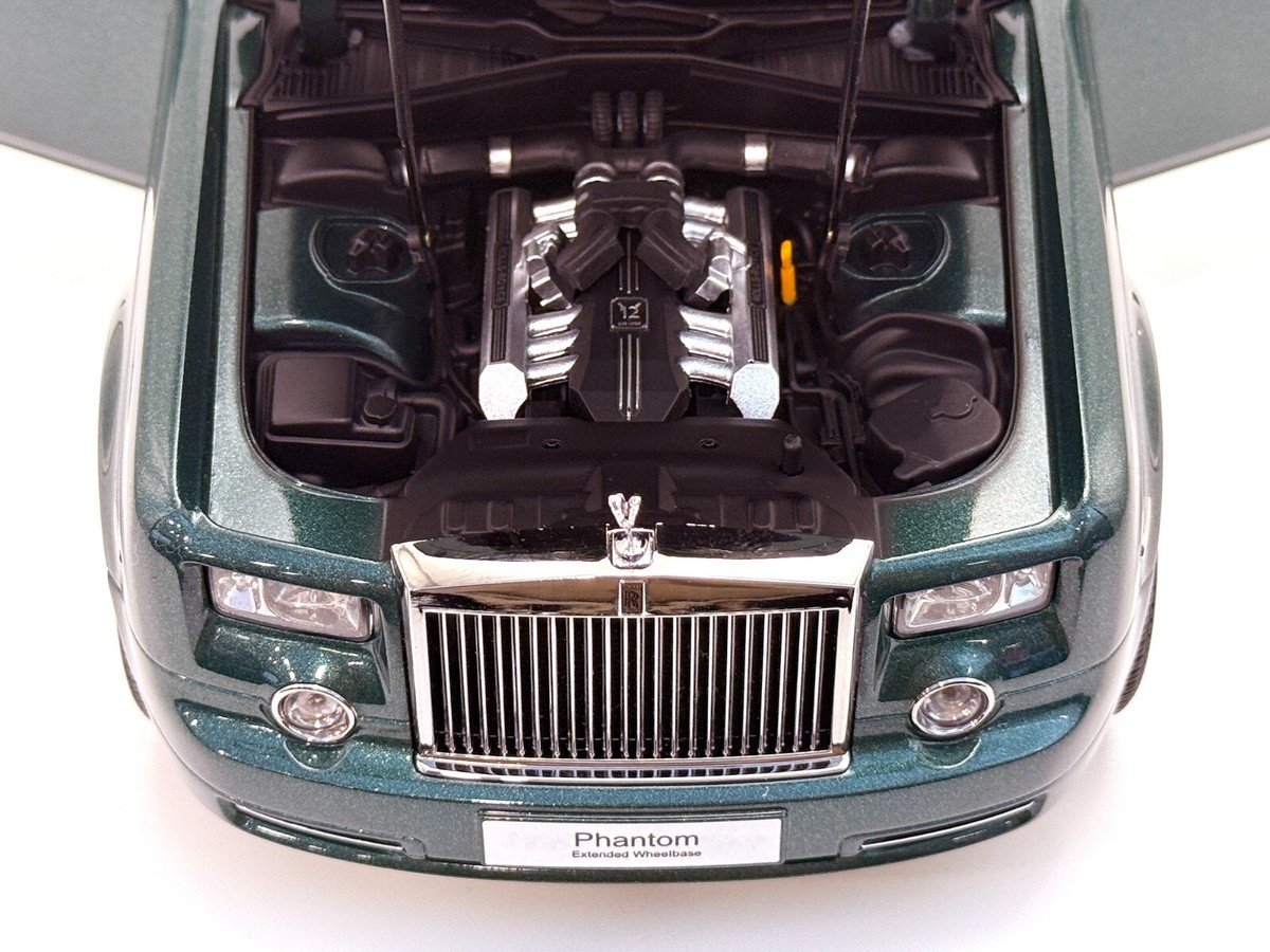 ミニカー:京商製Rolls-Royce Phantom KYOSHO 1:18 Rolls-Royce Phantom EWB Green 08841BG Diecast Metal