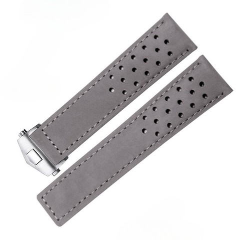 Brushed Cowhide Genuine Leather Watch Band Straps Mens 20 22 24mm Fits Tag Heuer - Picture 17 of 18